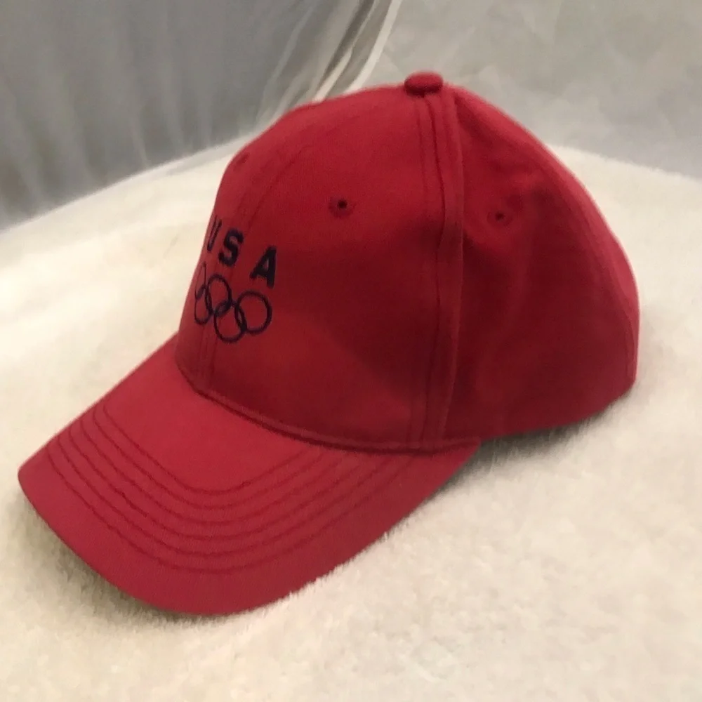 K-Products Adjustable Red USA Olympic Cap